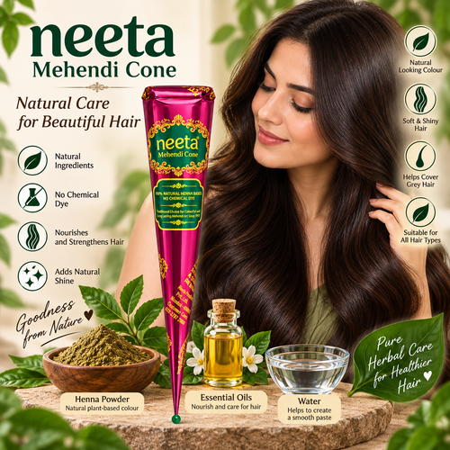 Neeta Mehendi Cone，Pack of 4